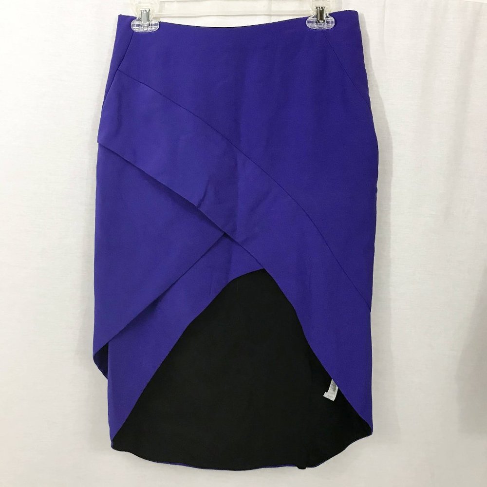 J. Mendel High Waist Bright Purple Pencil Skirt 4